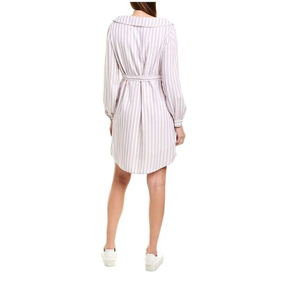 Cupcakes and Cashmere Women's Daylily Yarn Dyed Rayon Stripe Shirt Dress Size XS - Picture 6 of 16